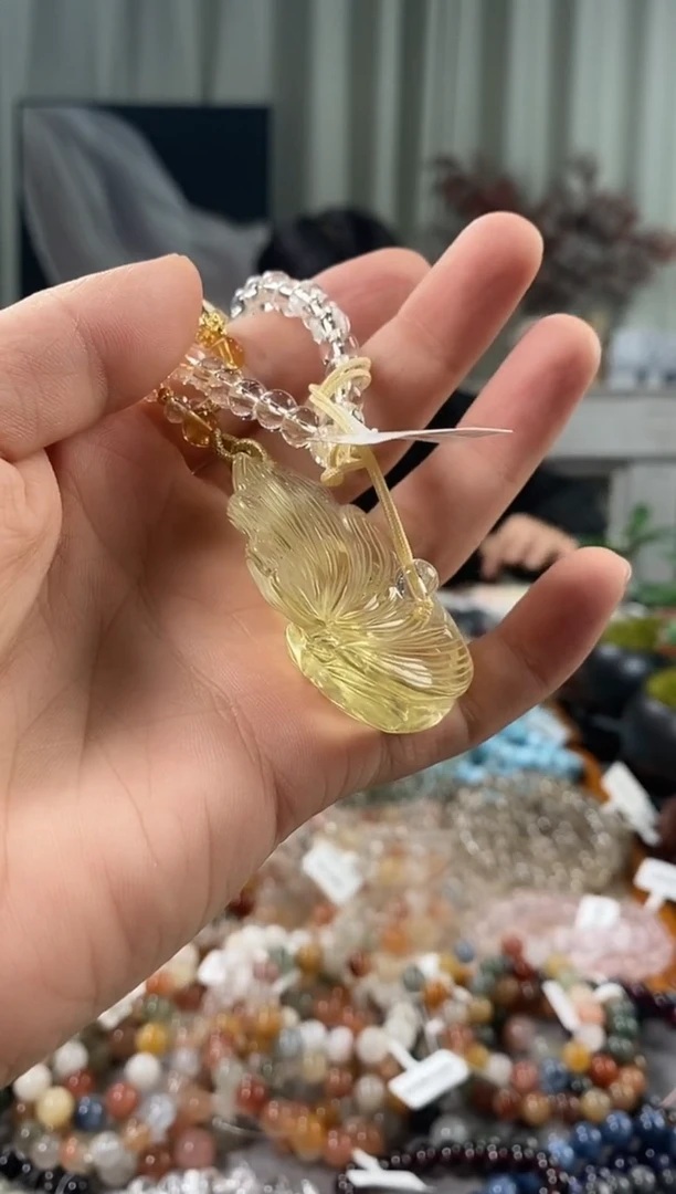 未镶嵌手链水晶韦****$黄水晶