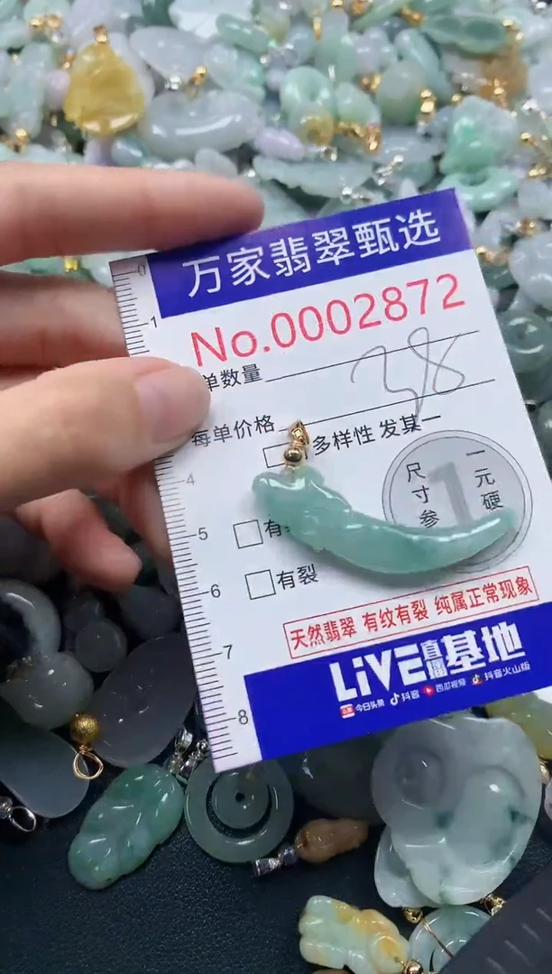 吊坠(不含链)未镶嵌翡翠2872