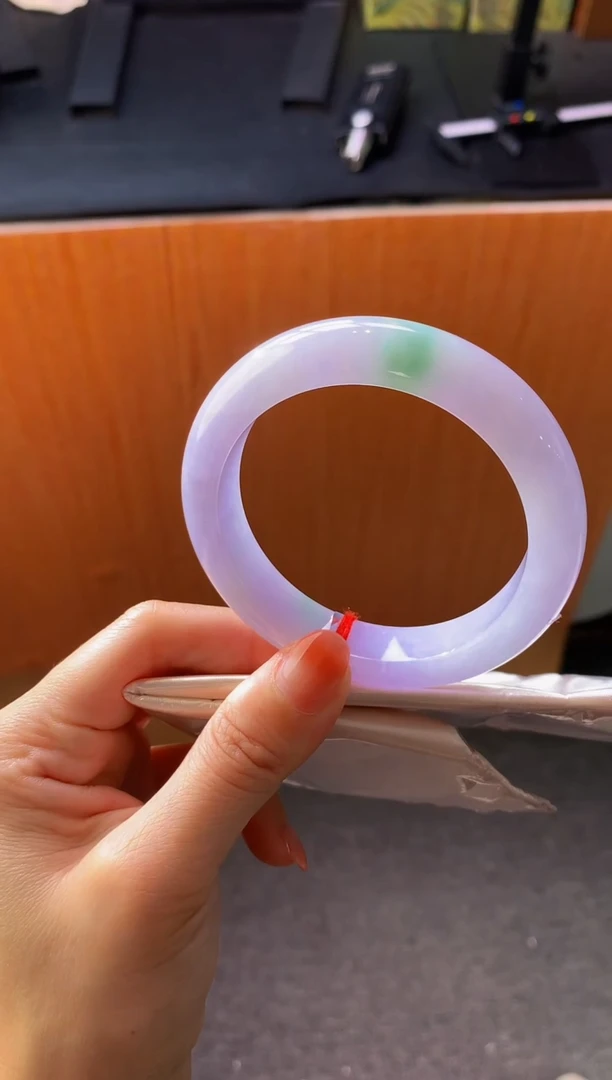 未镶嵌手镯翡翠-Q90 圈口56.8