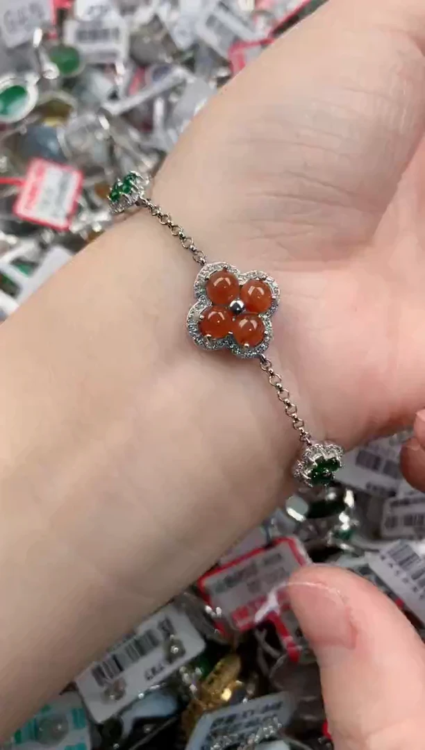 银S925镶嵌戒指翡翠555   2