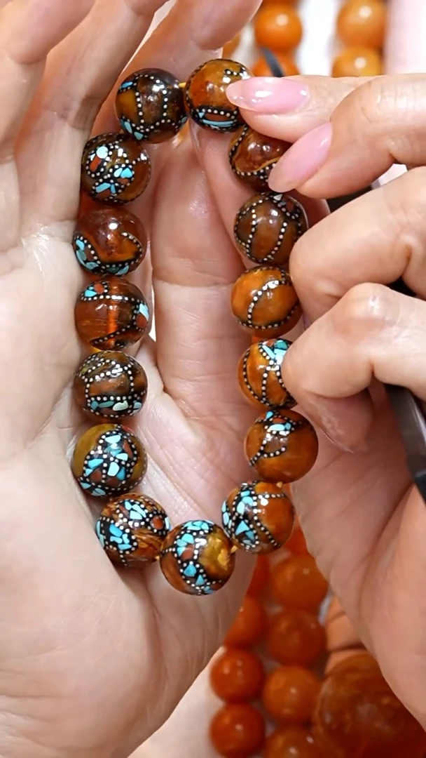 蜜蜡颈饰未镶嵌5367天然蜜蜡珠宝奇石云端妖孽全部保真