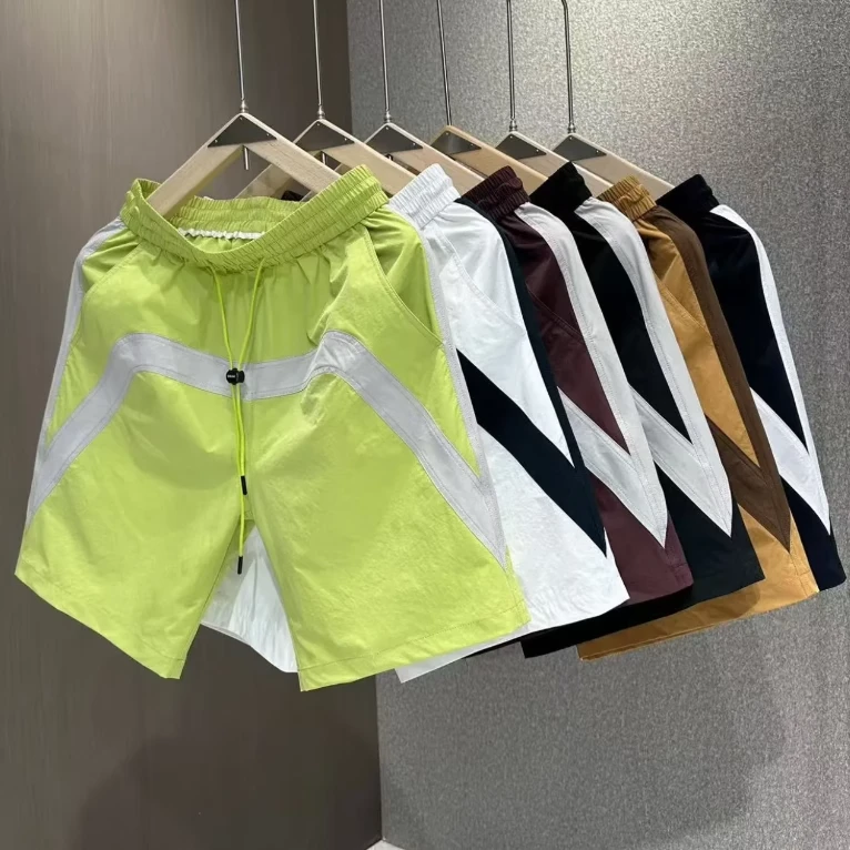 男童短裤2025新款儿童夏款裤子中大童男孩潮酷五分裤黑色中裤速干