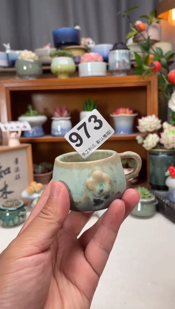 瓷片973知木小芳花盆