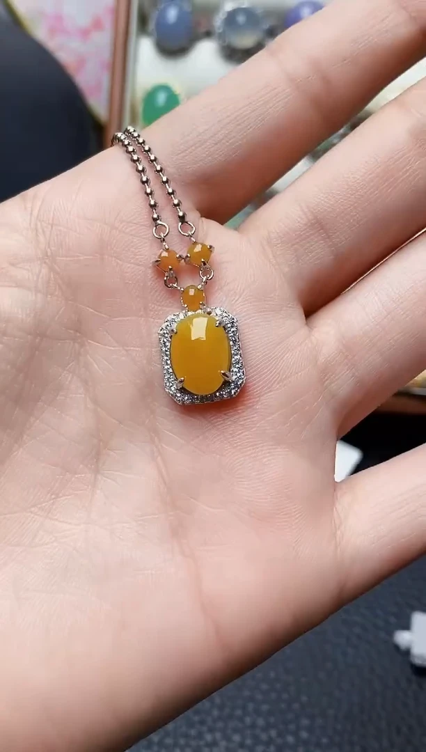 银S925镶嵌戒指翡翠3571