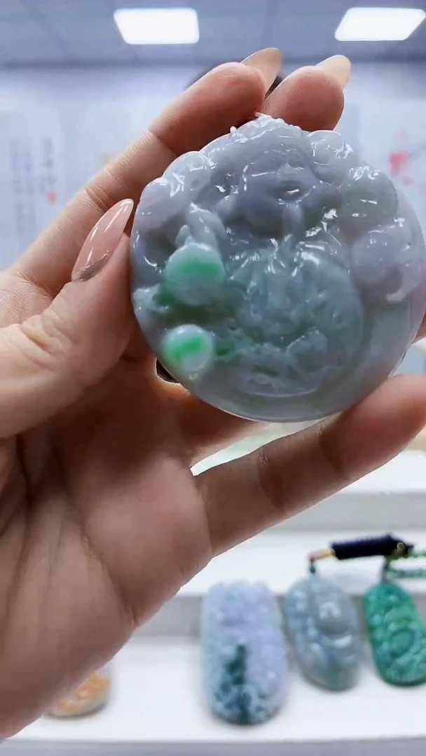 未镶嵌定制翡翠3099ty-毛货挂件77