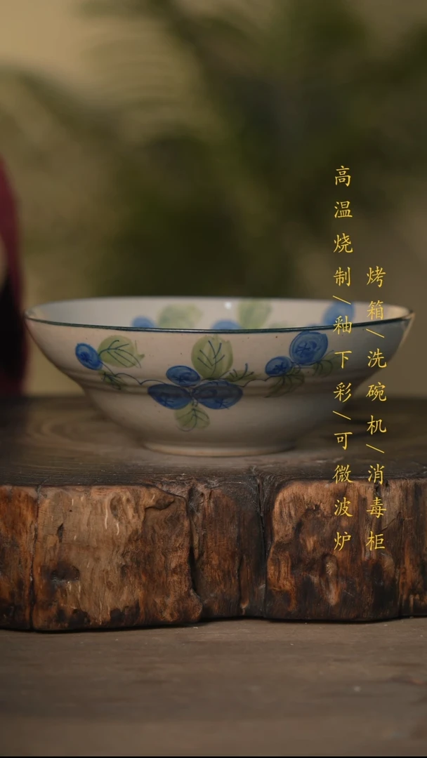 瓷片景德镇高温釉下彩可微波烤箱洗碗机