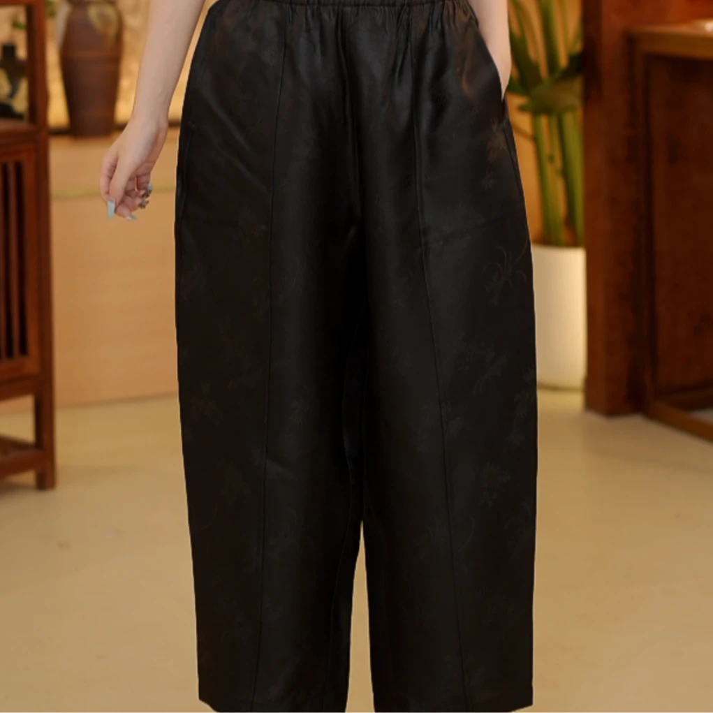 瑶  新中式   风  1127268  双面双穿  梅兰竹菊 花苞裤