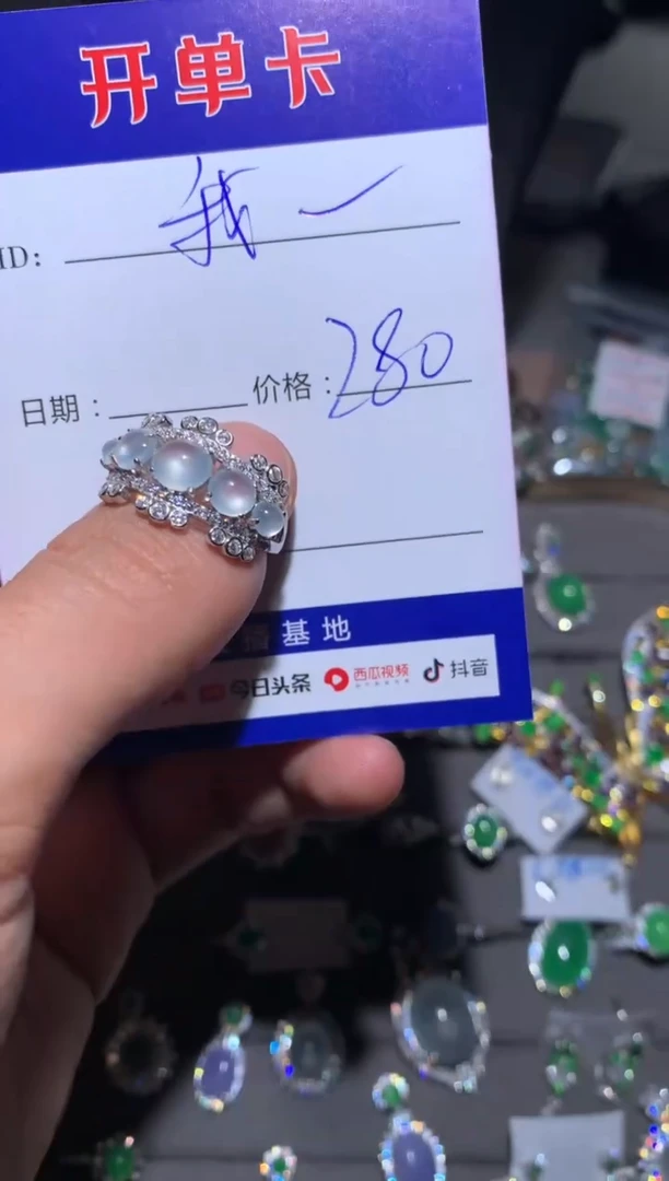 【闪购商品】翡翠耳饰银S925镶嵌我们服饰