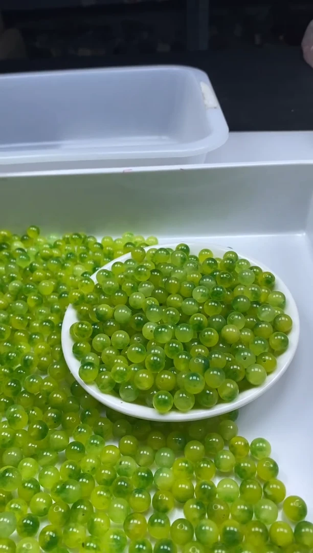 玛瑙/玉髓颈饰未镶嵌w2994青桔8mm*30颗