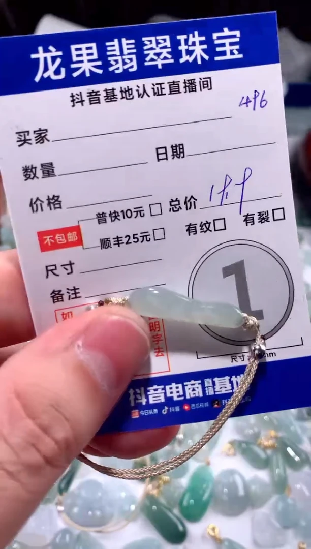 【闪购商品】翡翠颈饰未镶嵌手牌496
