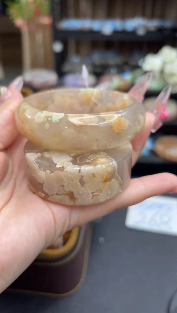 未镶嵌手镯石英质玉123(60圈赠送镯心)