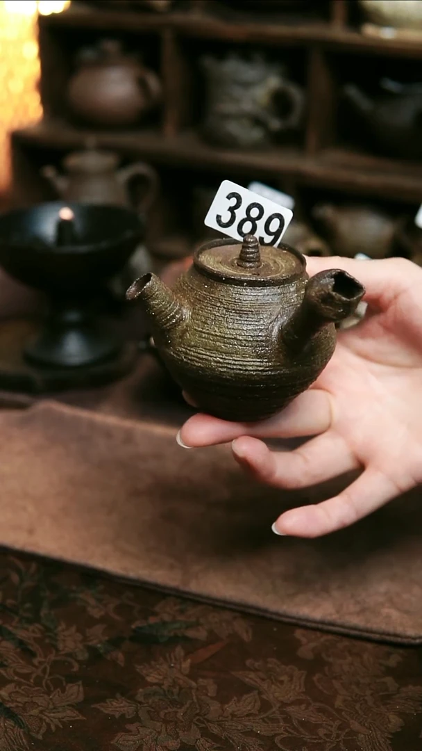 紫砂全手工侧把茶壶120毫升