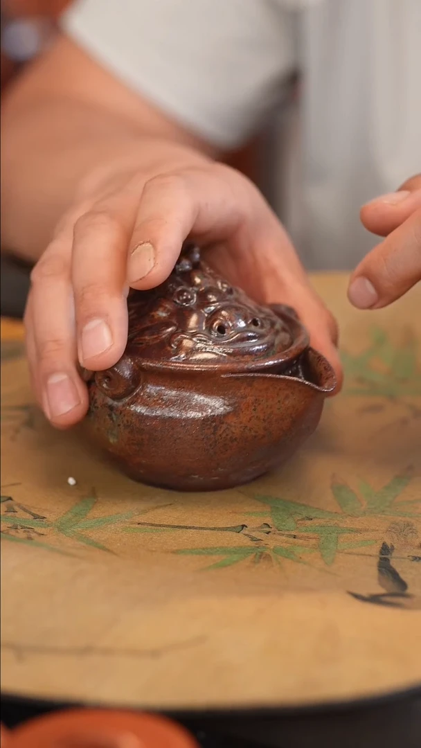 茶壶紫砂原矿手工制作