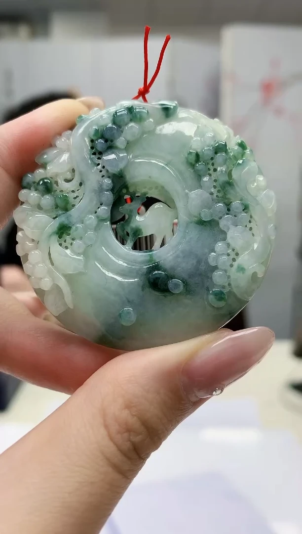 【闪购商品】定制翡翠未镶嵌5060jw-毛货挂件32