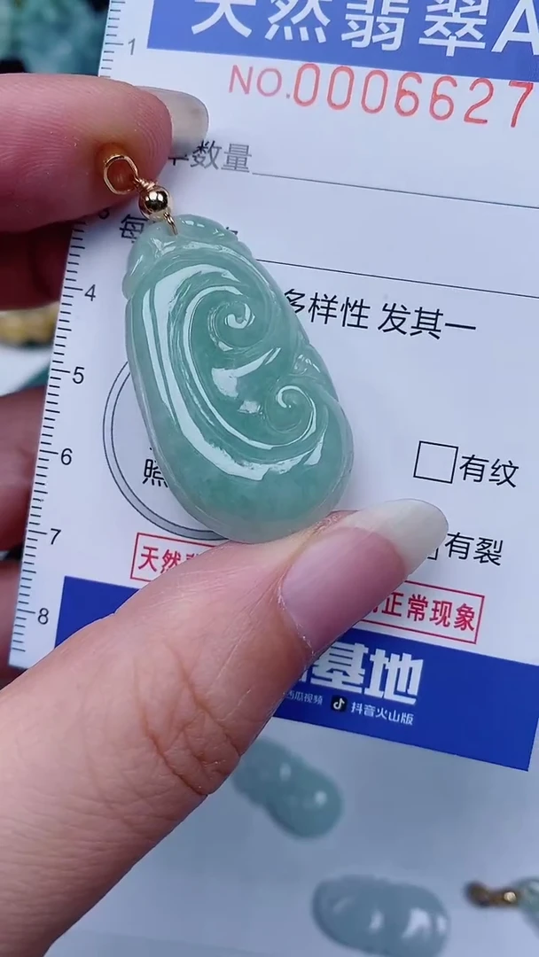 翡翠未镶嵌颈饰00006627