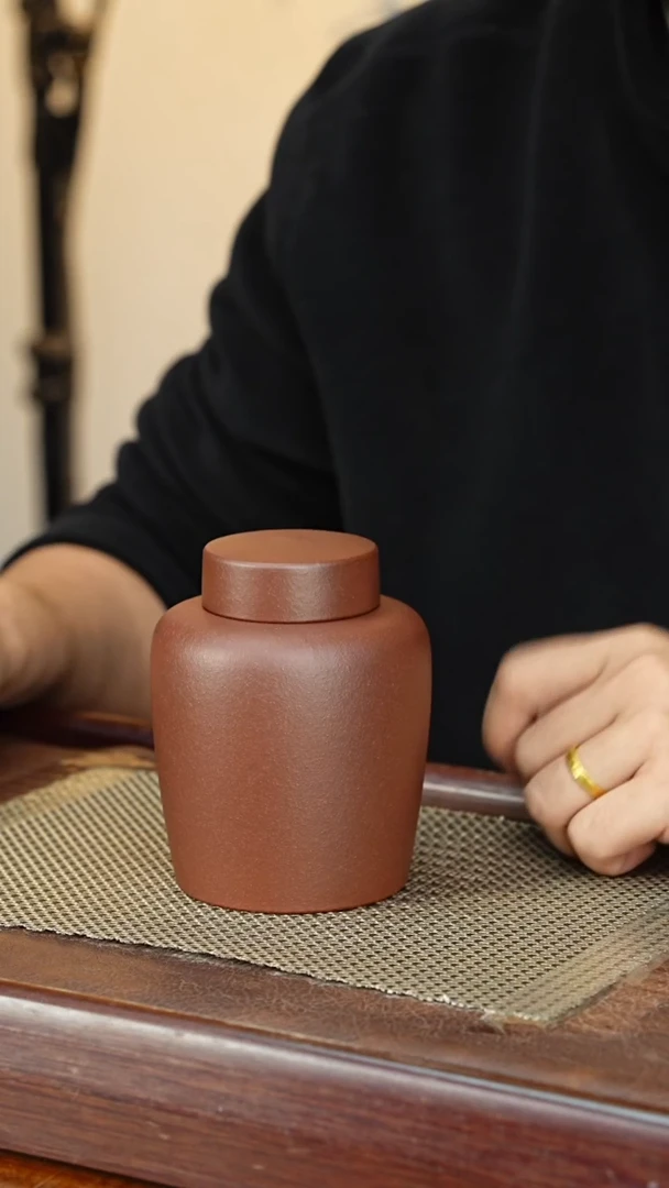 宜兴原矿紫砂茶叶罐