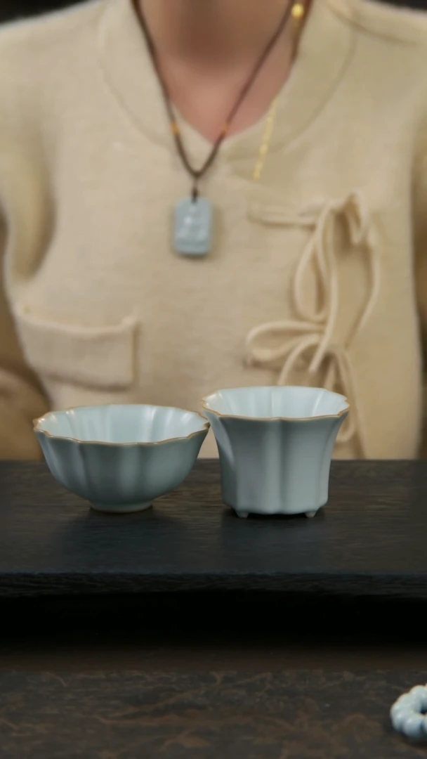 【闪购商品】杯荷瓣杯1只+水仙杯1只