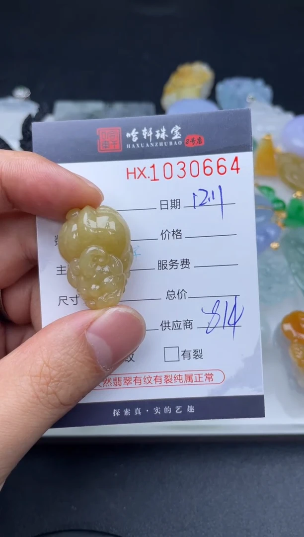 吊坠(不含链)未镶嵌翡翠哈轩  挂件1
