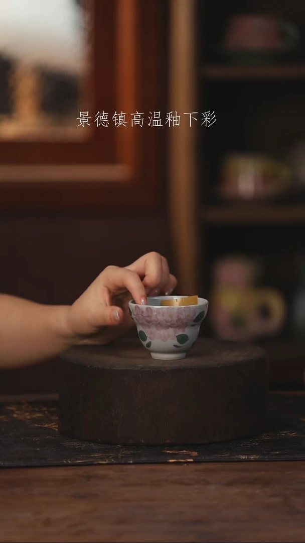 陶瓷景德镇高温釉下手绘陶瓷355