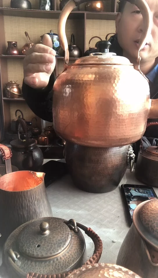 贵金属紫铜泡茶壶