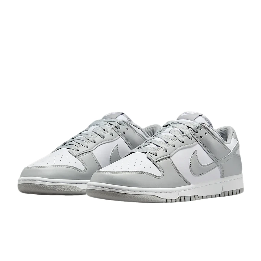 NIKE/耐克官方男款DUNK灰白拼接经典时尚低帮休闲板鞋-HF5441-105