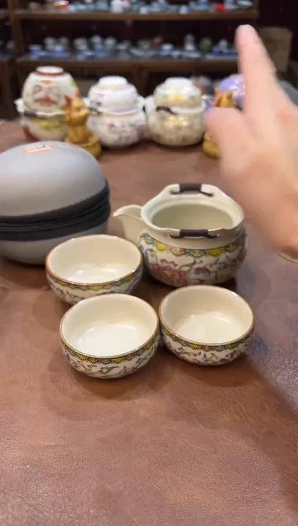 真的很便宜会开片的旅行茶具