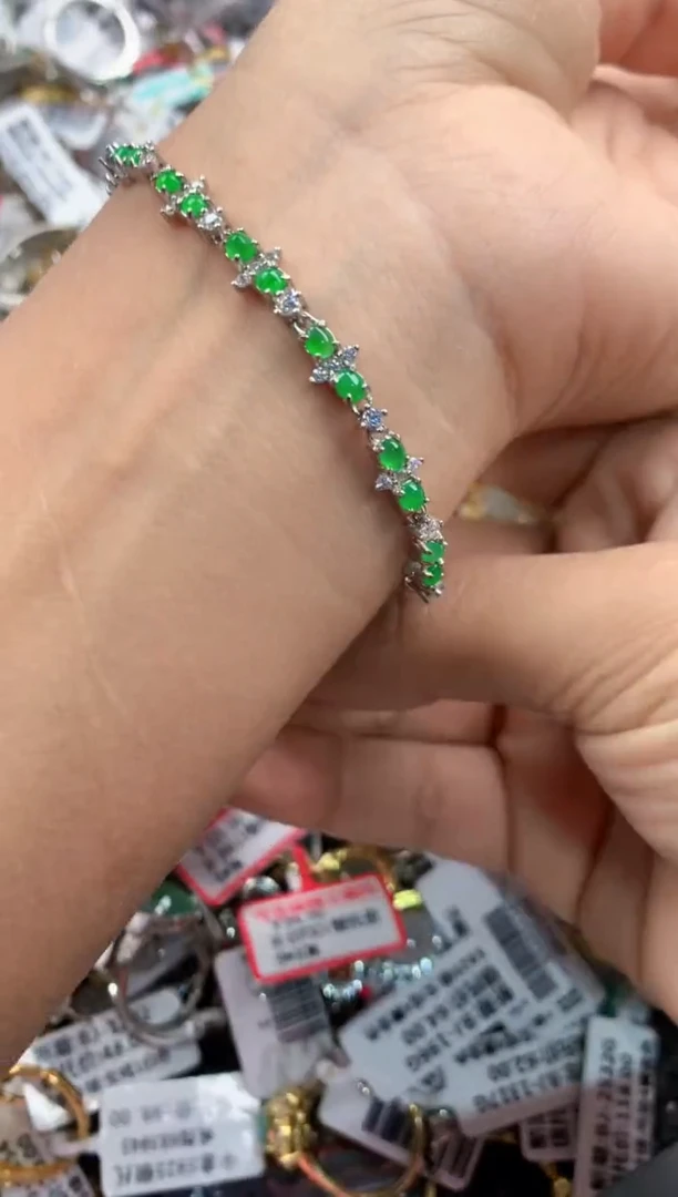 银S925镶嵌戒指翡翠1111----2