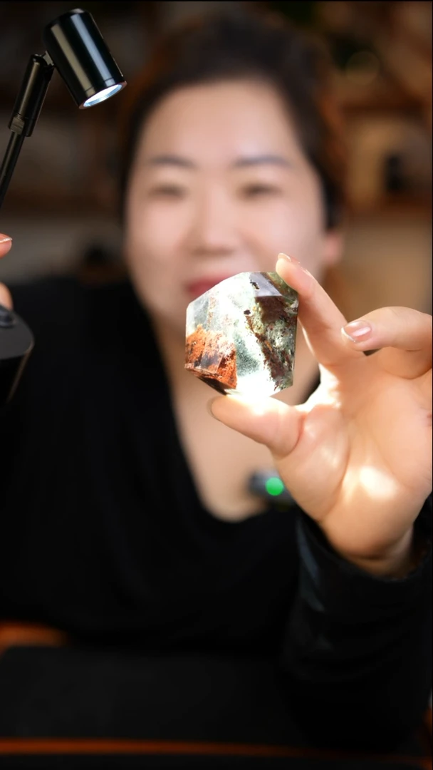 未镶嵌珠宝半成品水晶幽灵随形D550