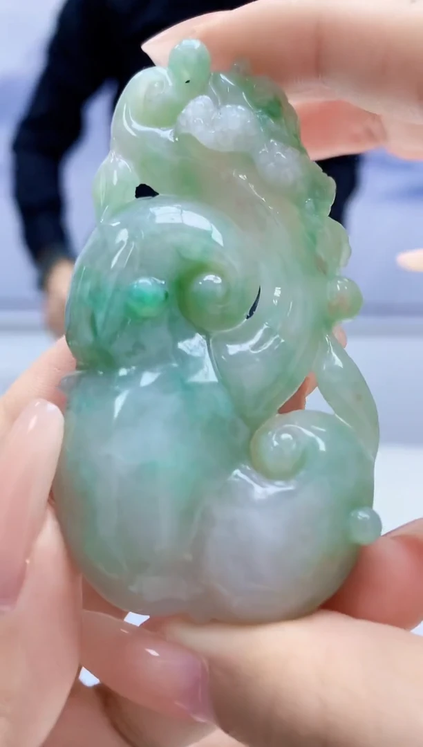 定制翡翠未镶嵌5159xx-毛货挂件43
