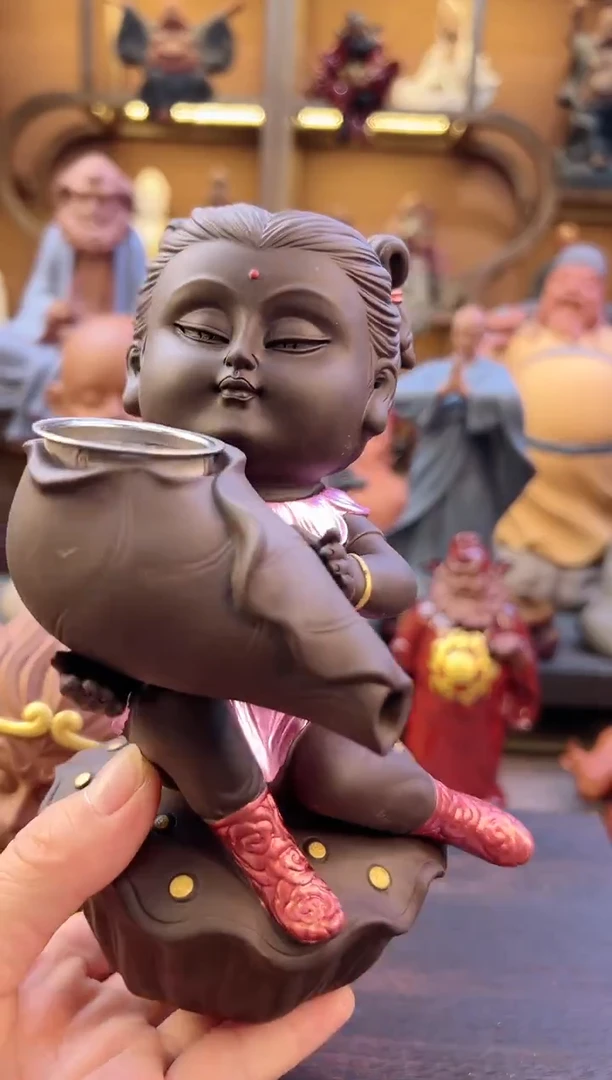 紫砂茶宠器闵茶宠摆件