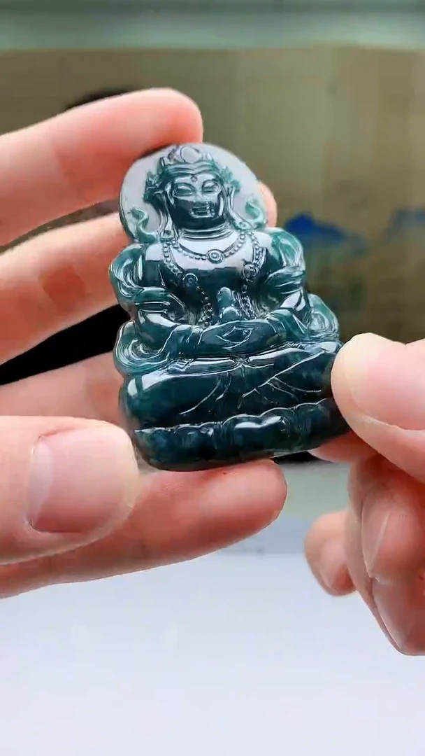 【闪购商品】定制翡翠未镶嵌5152bb-毛货挂件35