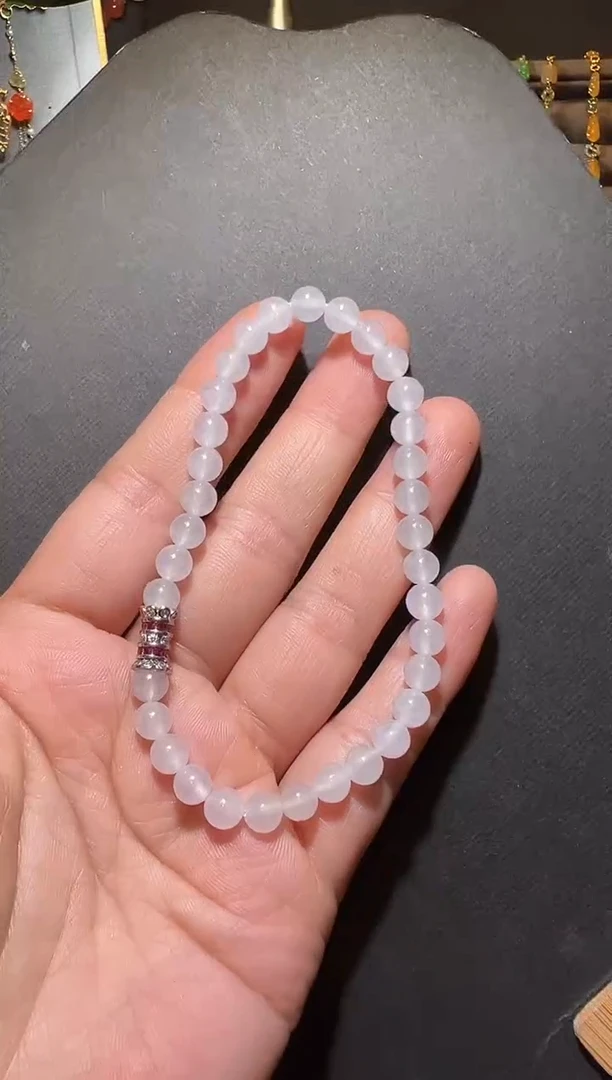 未镶嵌手链翡翠翡翠圆珠手链