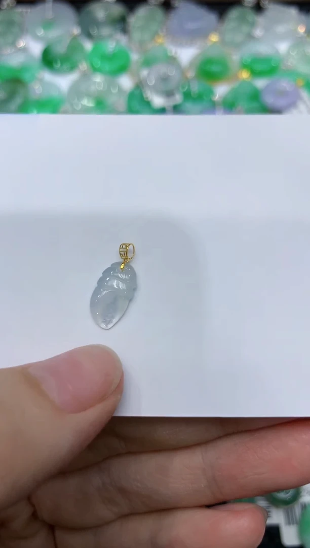 【闪购商品】翡翠颈饰18K金镶嵌11111111111