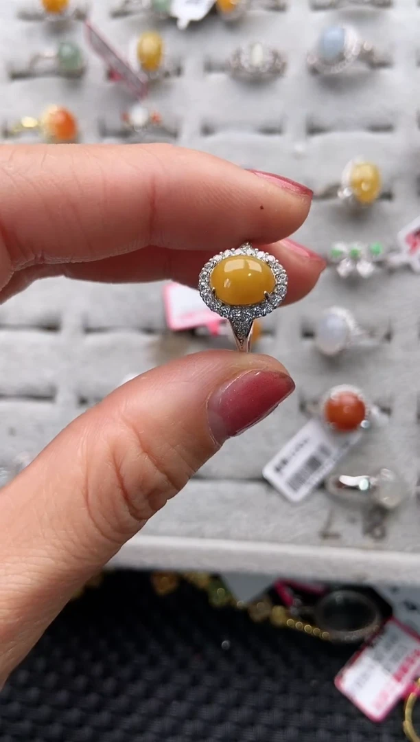 【闪购商品】翡翠戒指银S925镶嵌11111111     7