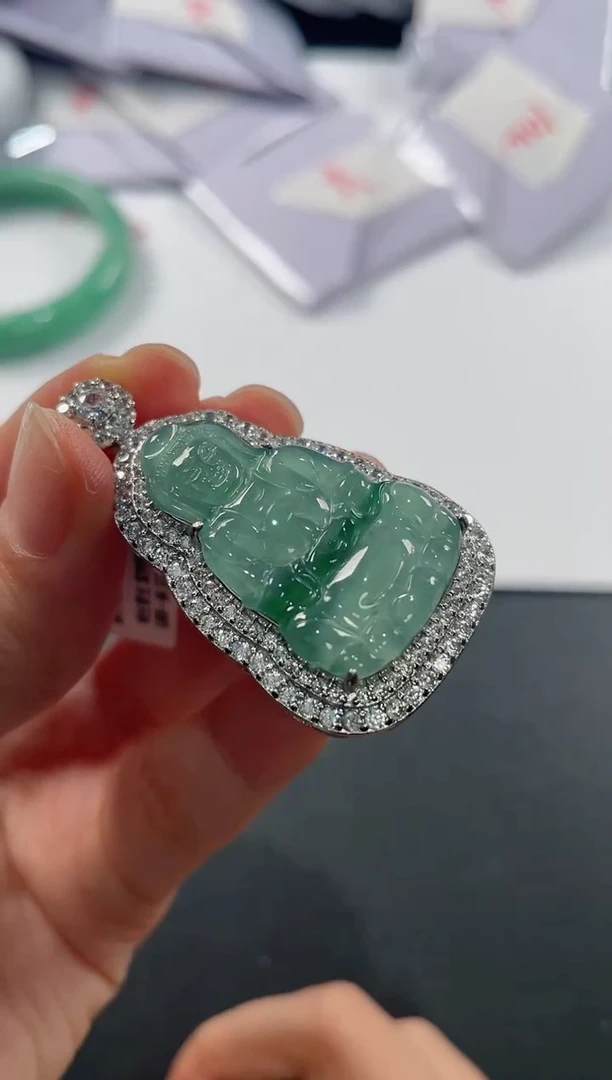 颈饰未镶嵌翡翠基地发货H 4017