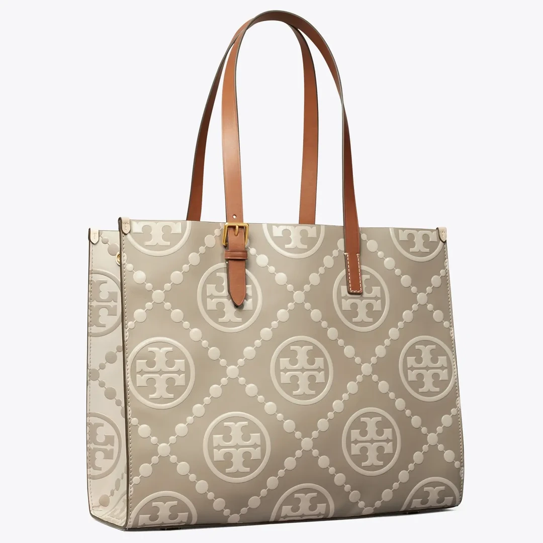 TORY BURCH/汤丽柏琦Monogram 撞色压花设计 无肩带138919-020