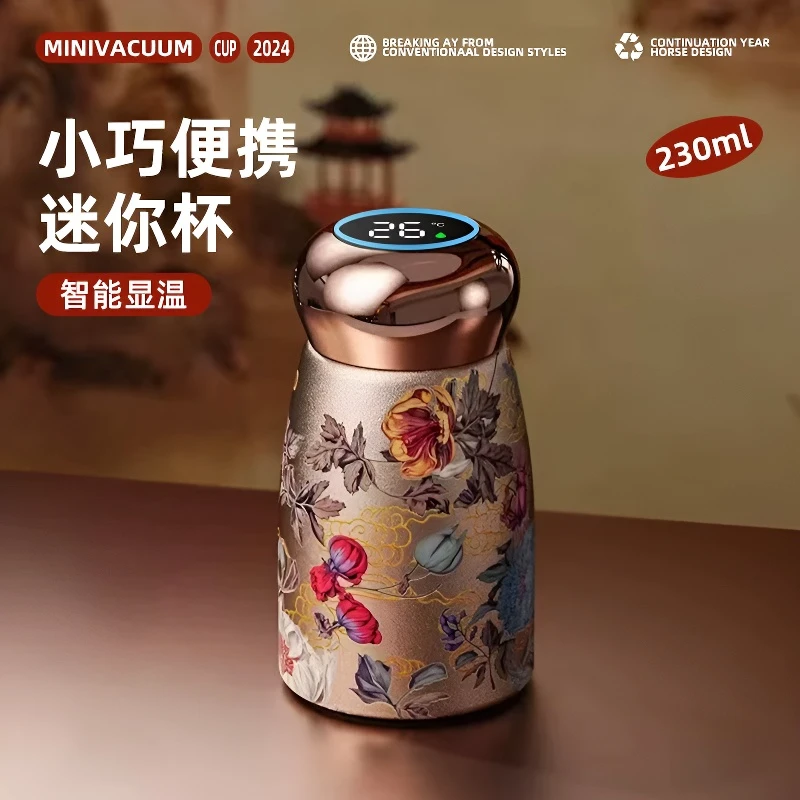 复古保温杯迷你茶杯便携口袋水杯小巧高颜值2025新款陶瓷国风杯子