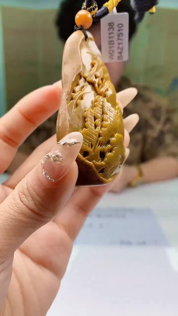 【闪购商品】定制翡翠未镶嵌4688ty-毛货挂件101