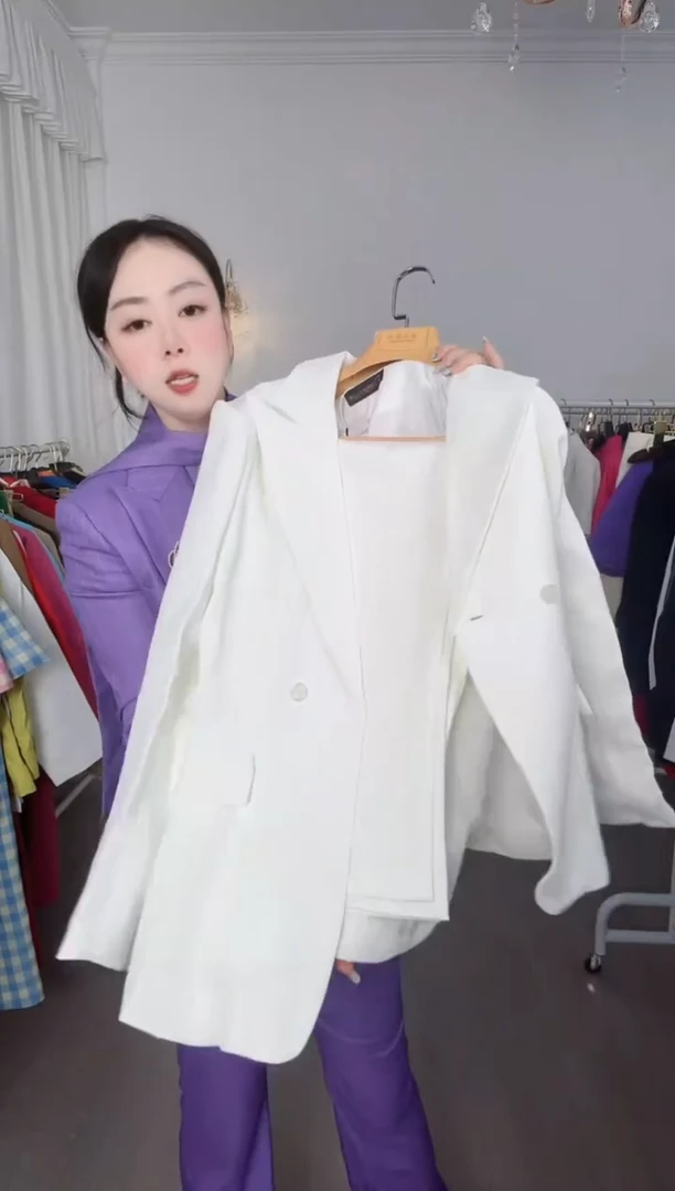 L码小脚裤套装（不退不换、高品质西装现货清仓处理）