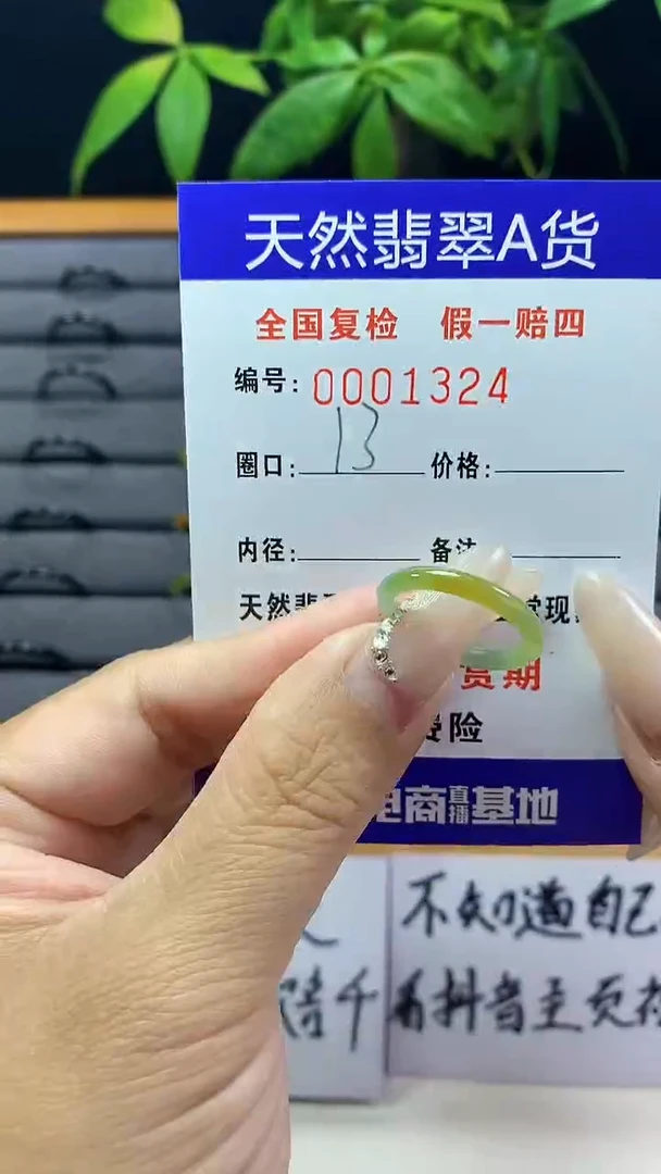 【闪购商品】翡翠戒圈未镶嵌1324 天然翡翠A货