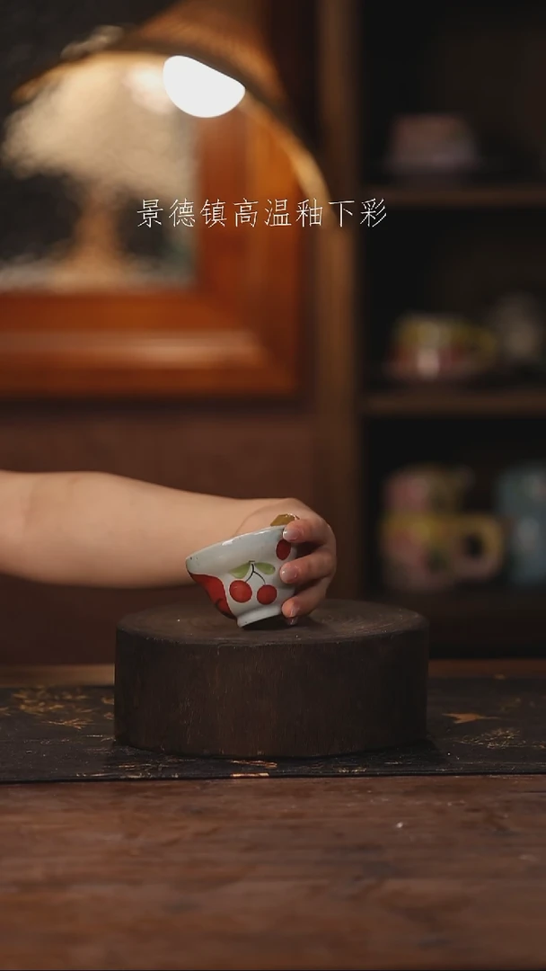 陶瓷景德镇高温釉下手绘陶瓷018