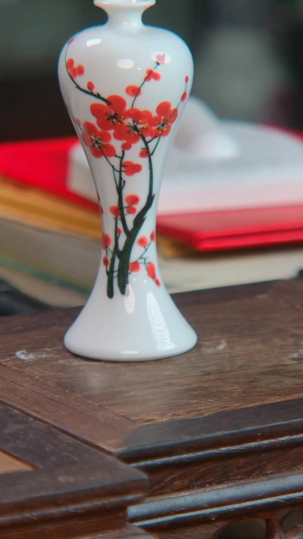 瓷央博文化交流瓷器梅瓶