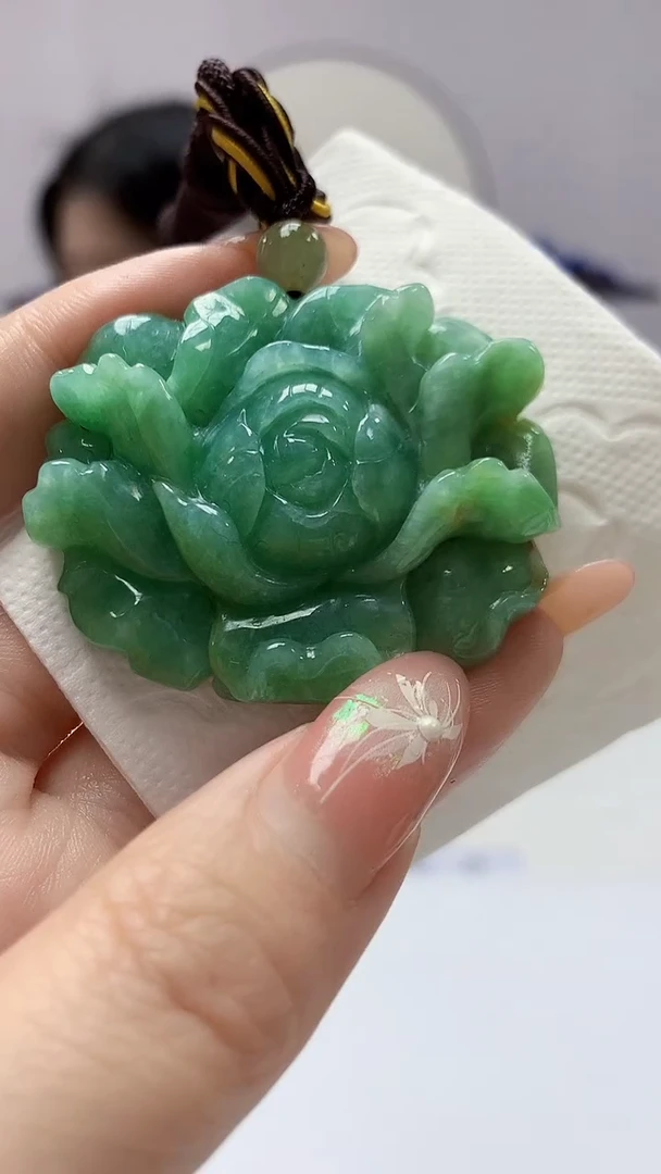 【闪购商品】定制翡翠未镶嵌0405DD-毛货挂件38