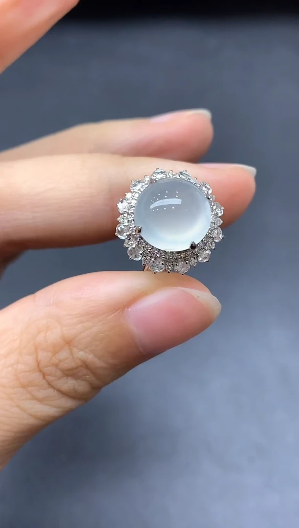 18K金镶嵌戒指翡翠795-中国好珍宝