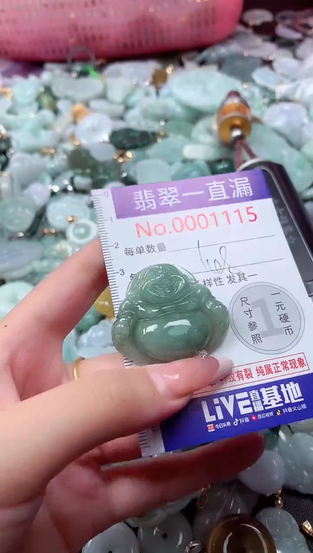 翡翠未镶嵌吊坠(不含链)1115