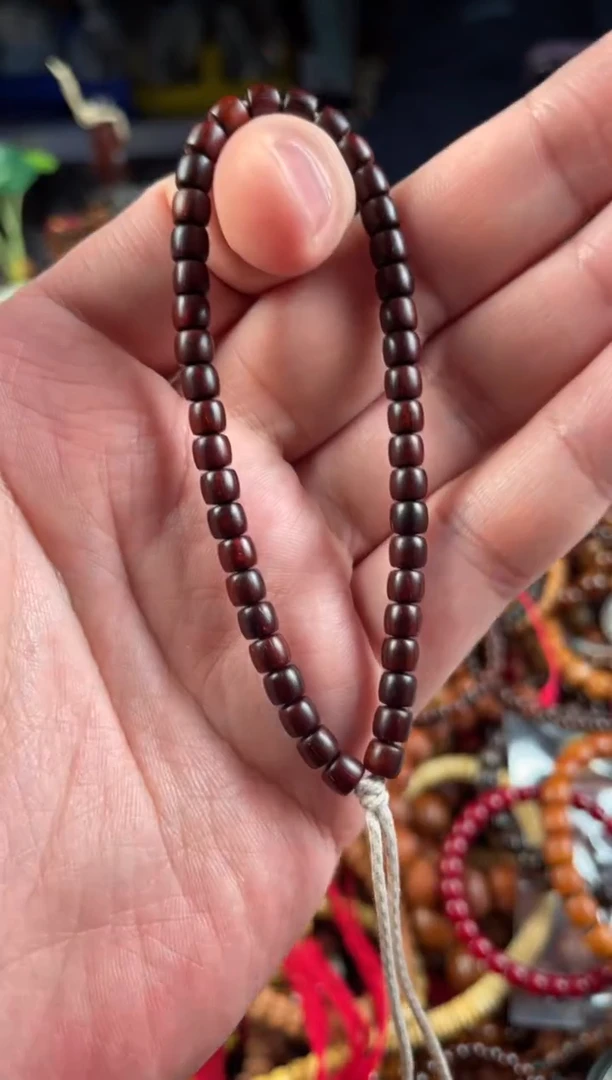 小叶紫檀手串/手链王胖子文玩工作室5.5左右直切手持