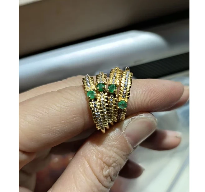 q4（玉姐珠宝）祖母绿戒指-多样性只发一件