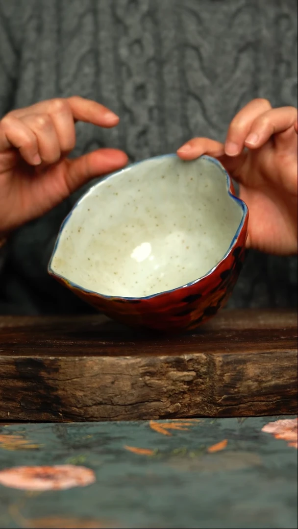 【闪购商品】杯杯釉下彩手工手绘同款陶器