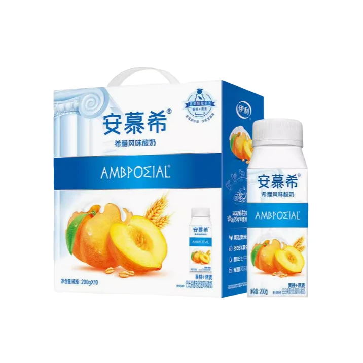 1*10*200g利乐冠安慕希常温酸奶黄桃燕麦味 1箱