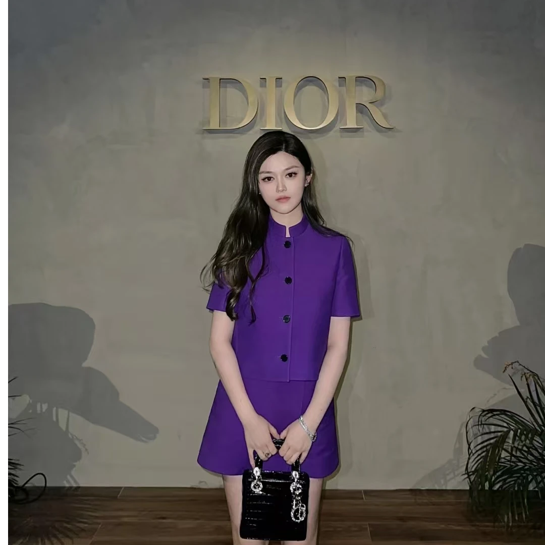 全新未使用 DIOR/迪奥 真丝羊毛外套/38